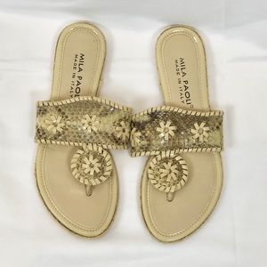 Mila Paoli size 6 snake skin